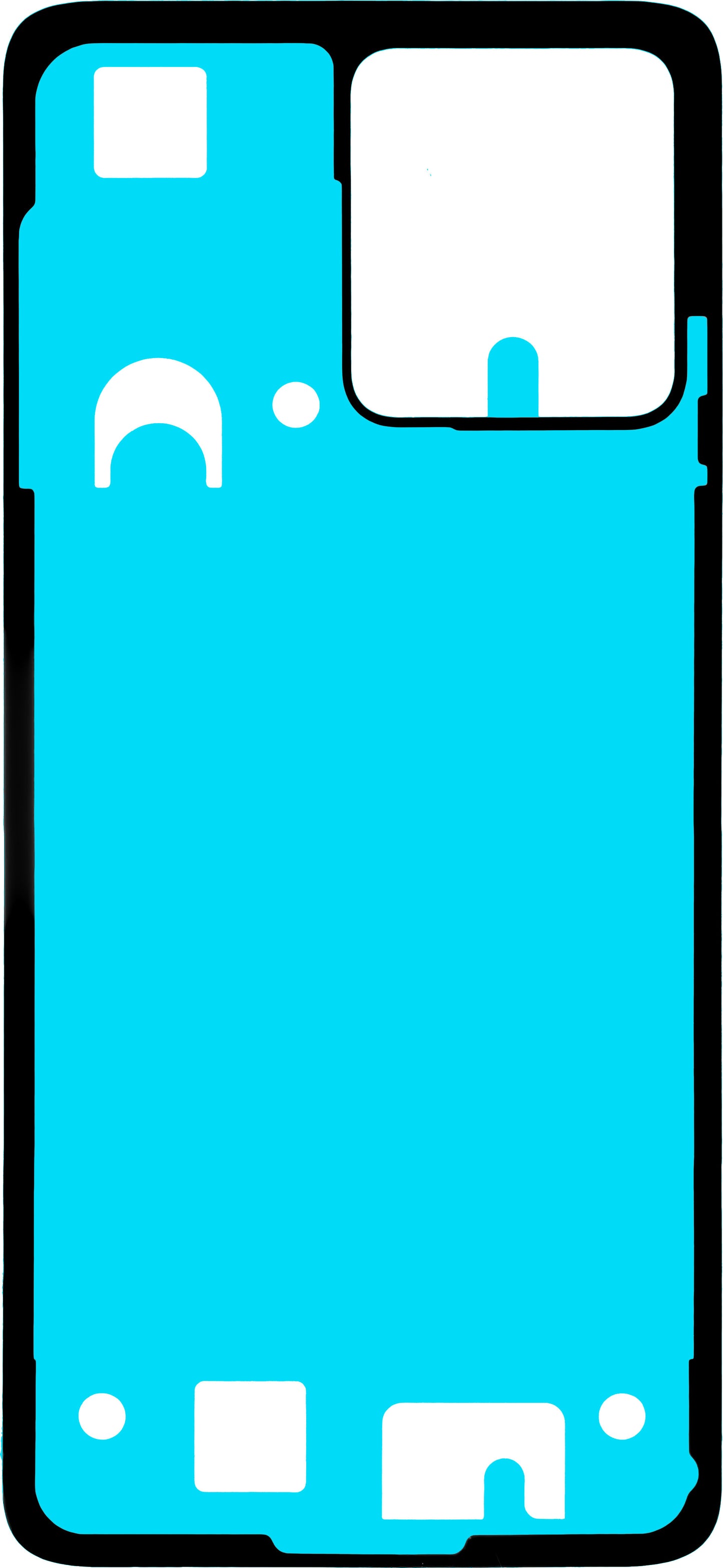 Ljepilo za poklopac baterije Motorola Moto G84, Service Pack 5D78C24244