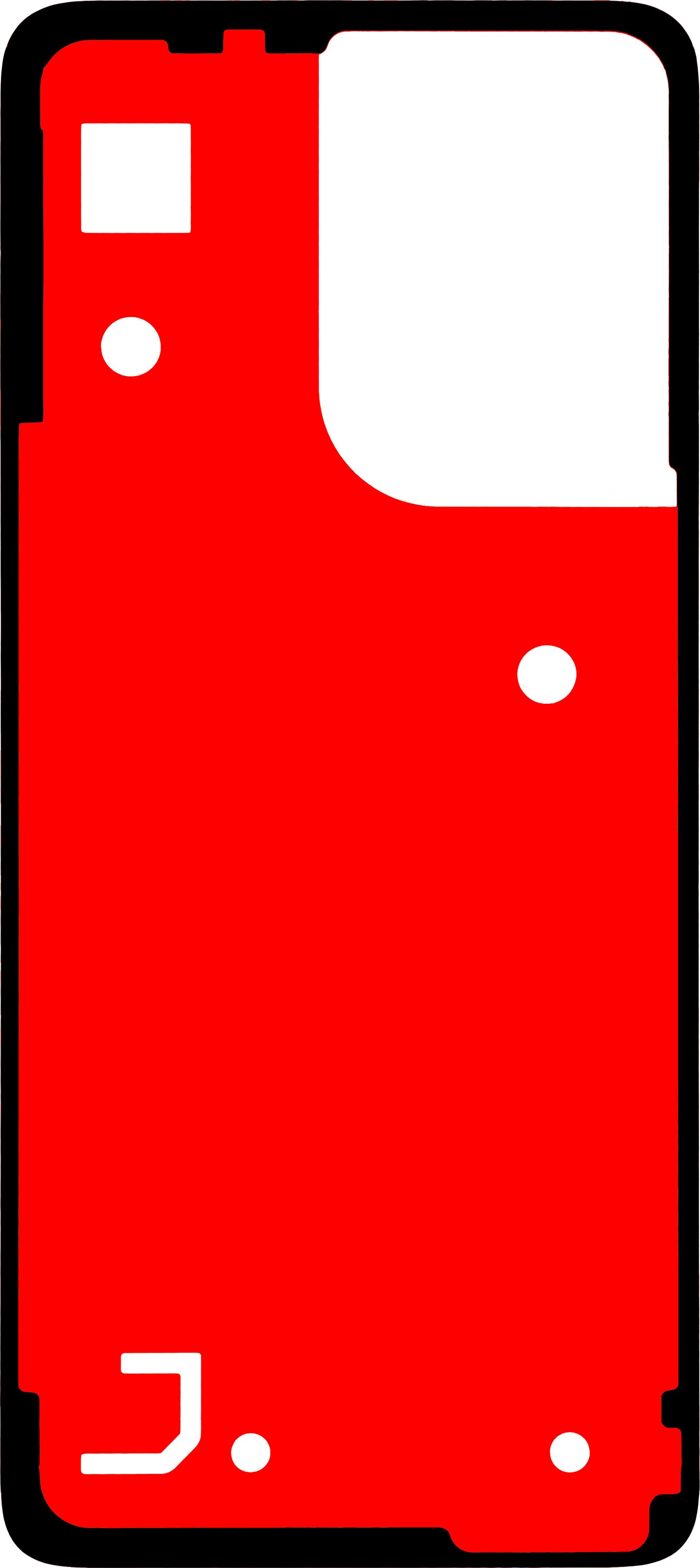 Ljepilo za poklopac baterije Motorola Moto G55, Materijal PU, Service Pack 5D78C28716