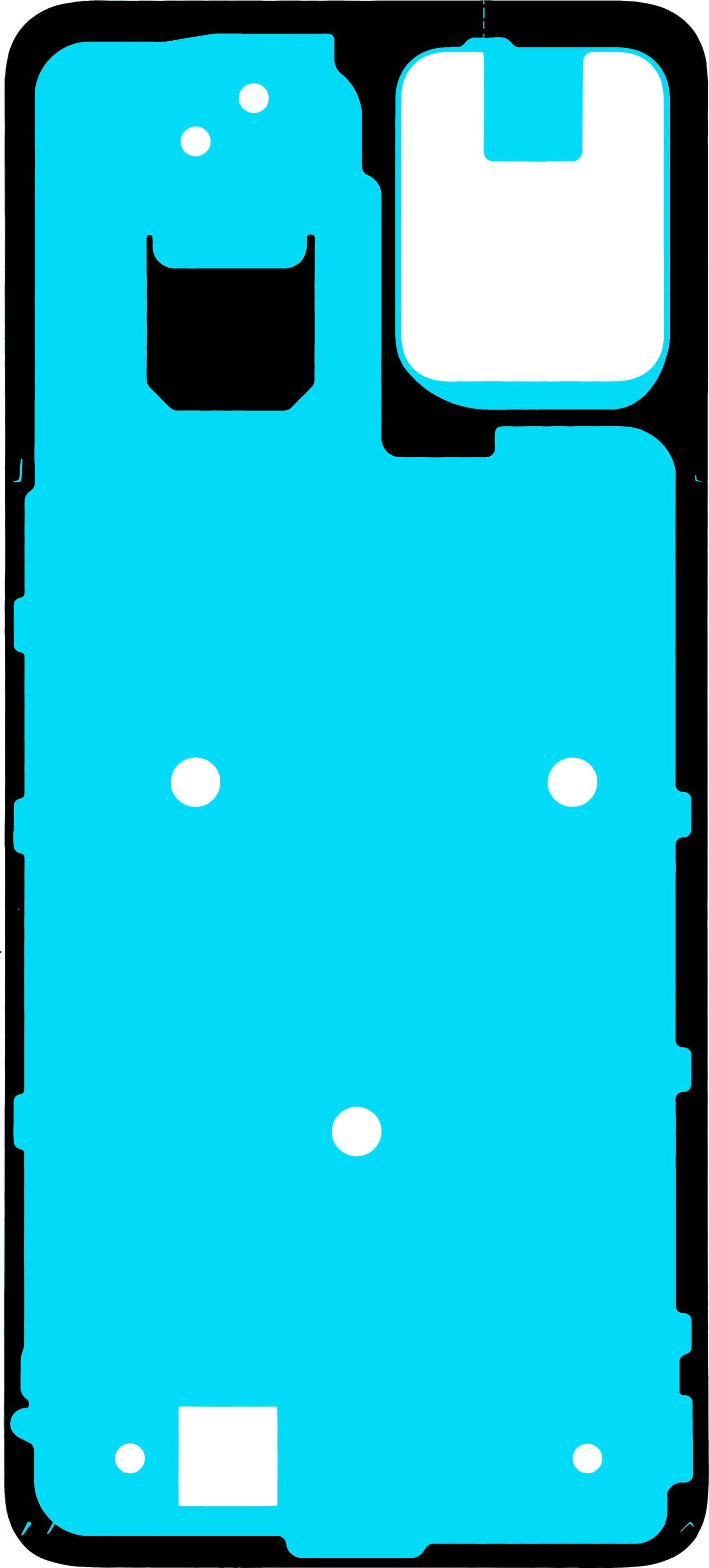 Ljepilo za poklopac baterije Motorola Moto G23, Service Pack 5D78C22491