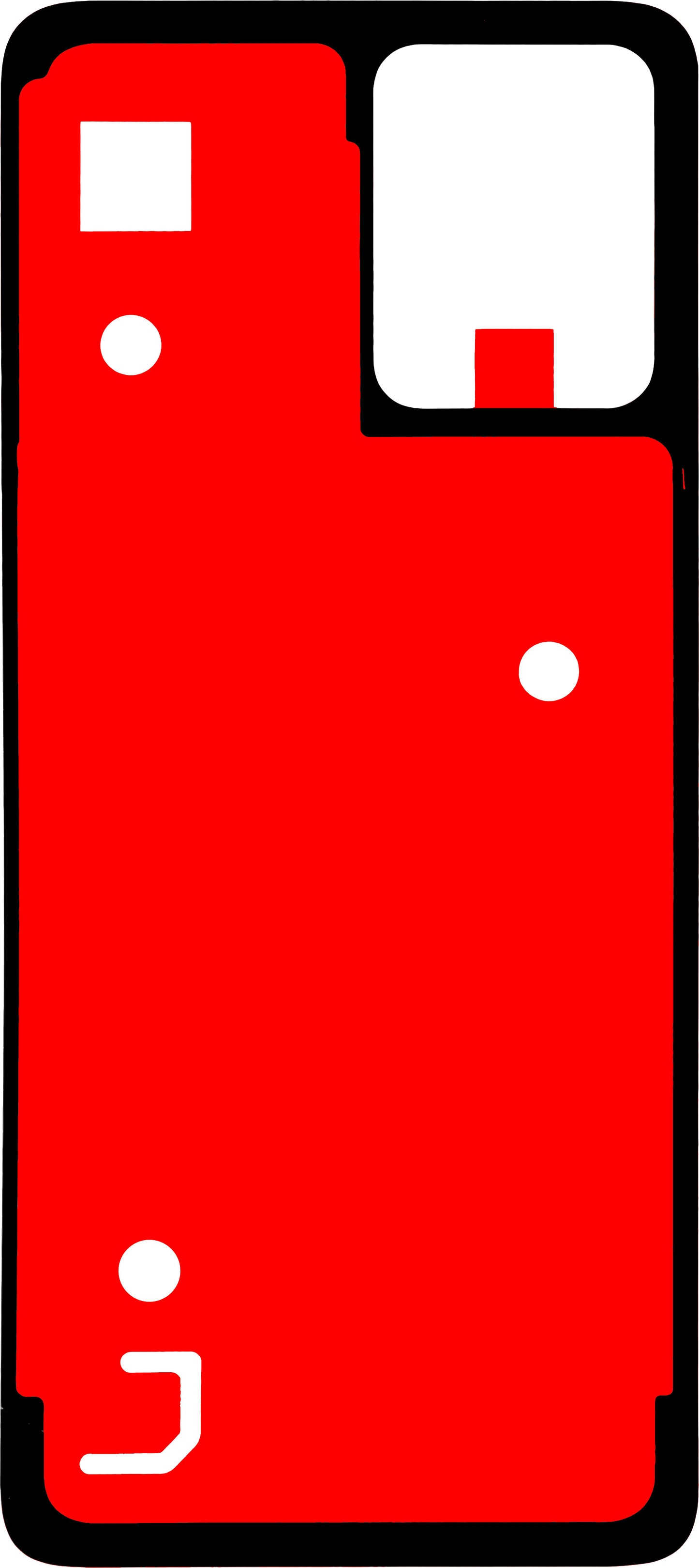 Ljepilo za poklopac baterije Motorola Moto G64 / G54 Power Edition / G54, 3D, Service Pack 5D78C23266