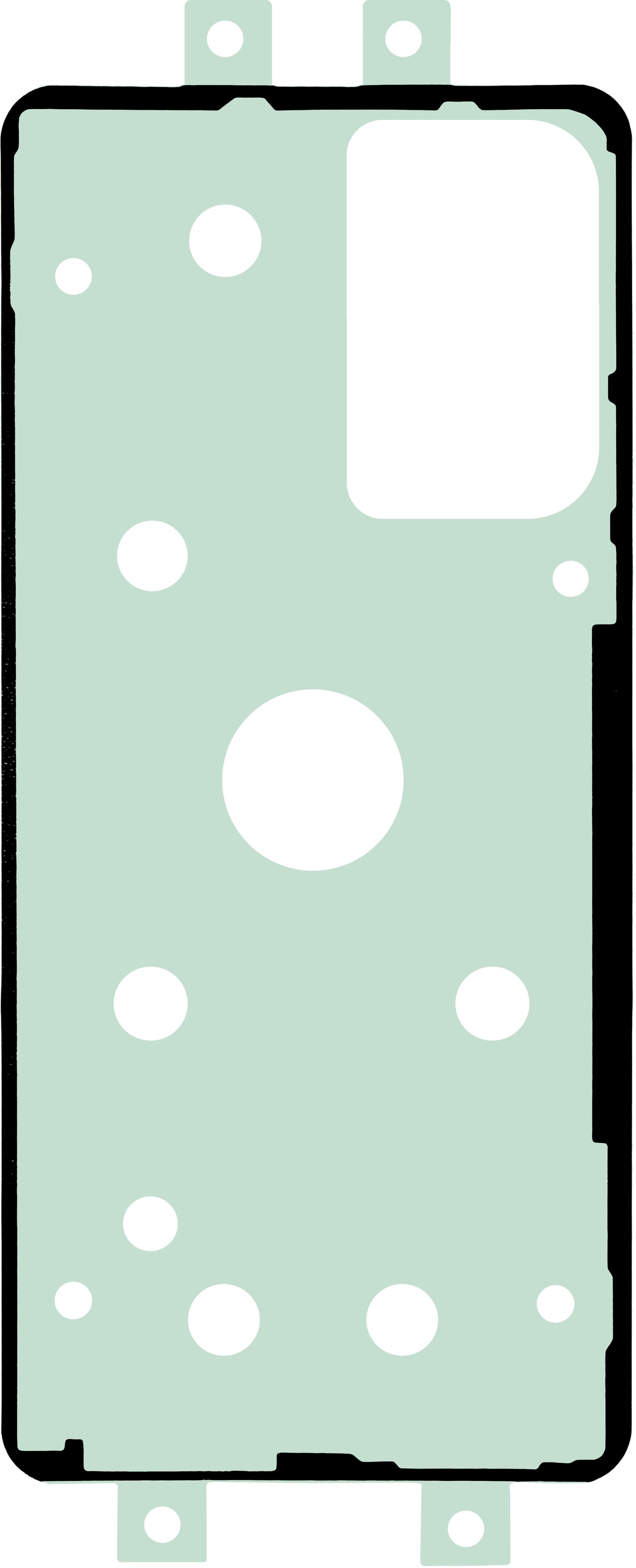OEM ljepilo za poklopac baterije, 155mm x 70mm