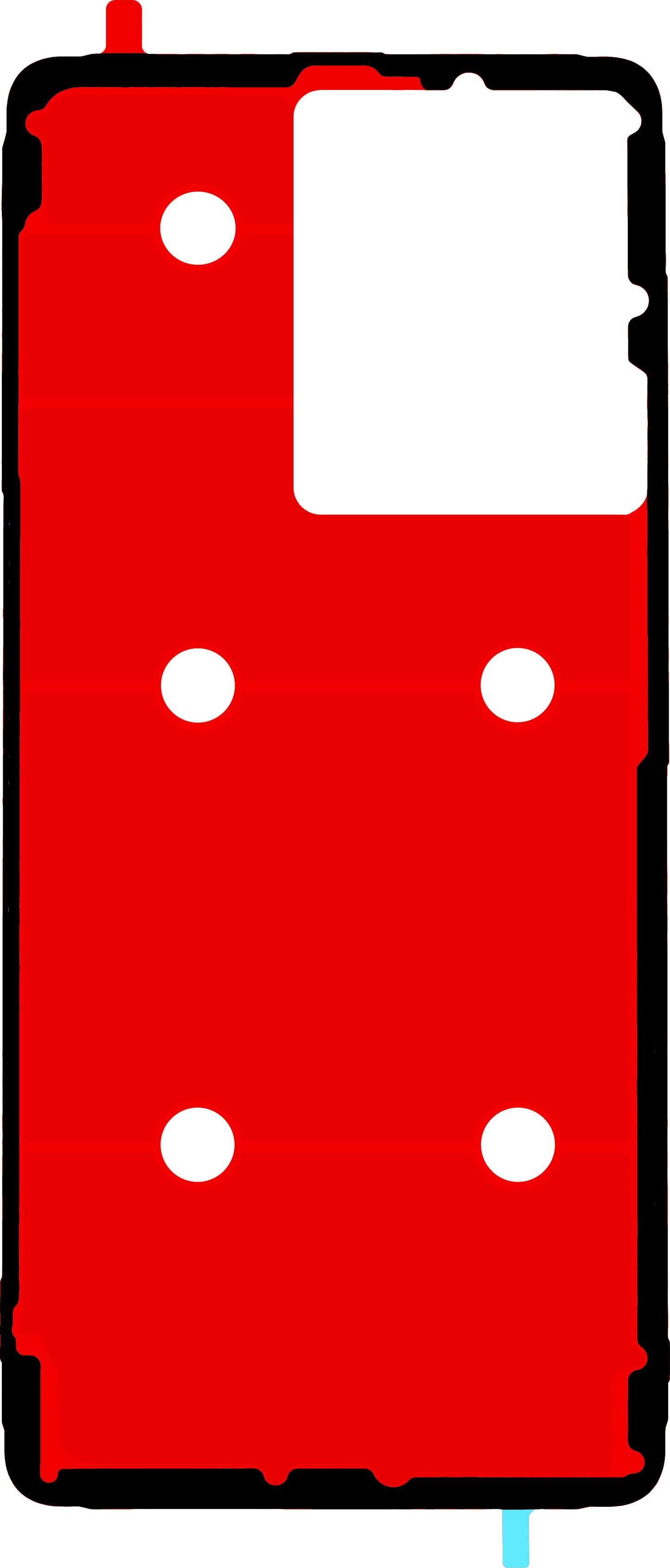 Ljepilo za poklopac baterije Realme GT 7T, Service Pack 612717000521