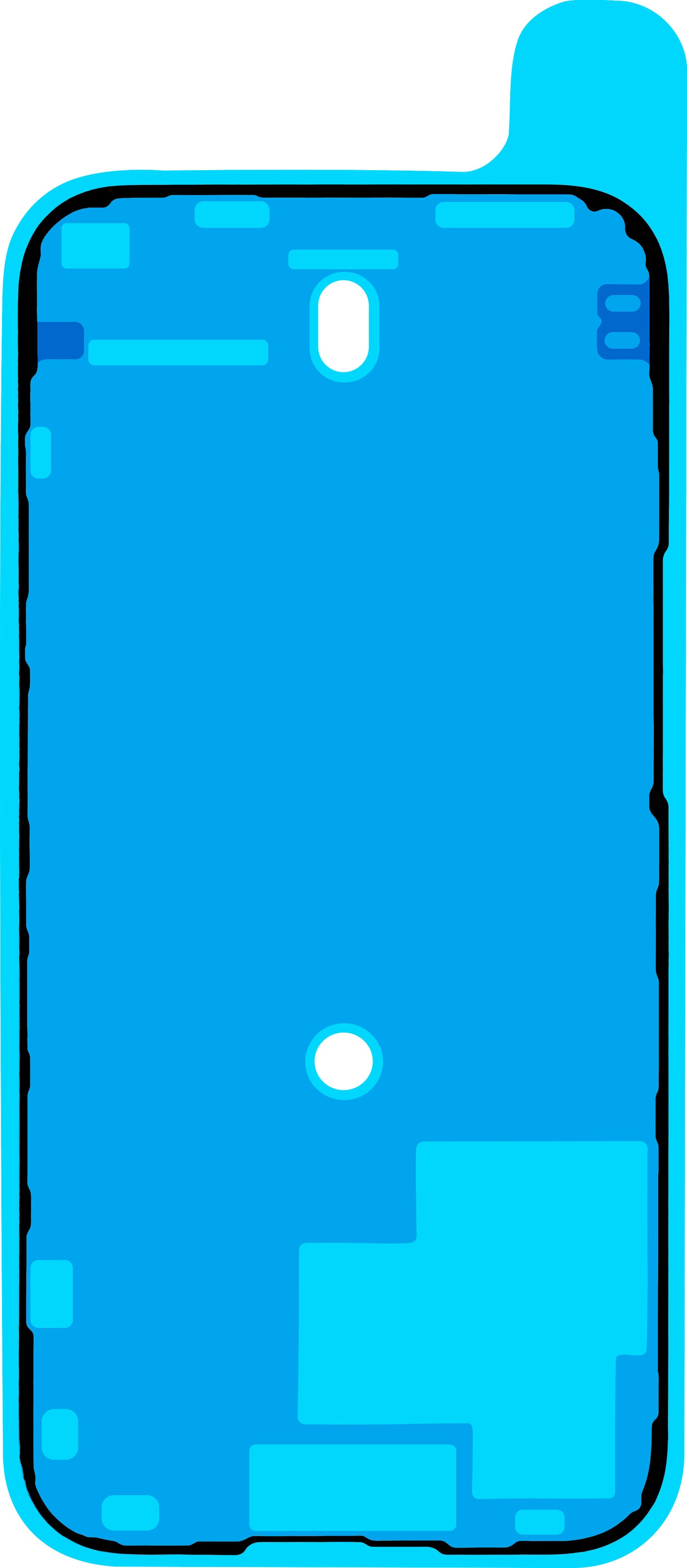 Ljepilo za zaslon Apple iPhone 15 Pro, Service Pack 923-09188