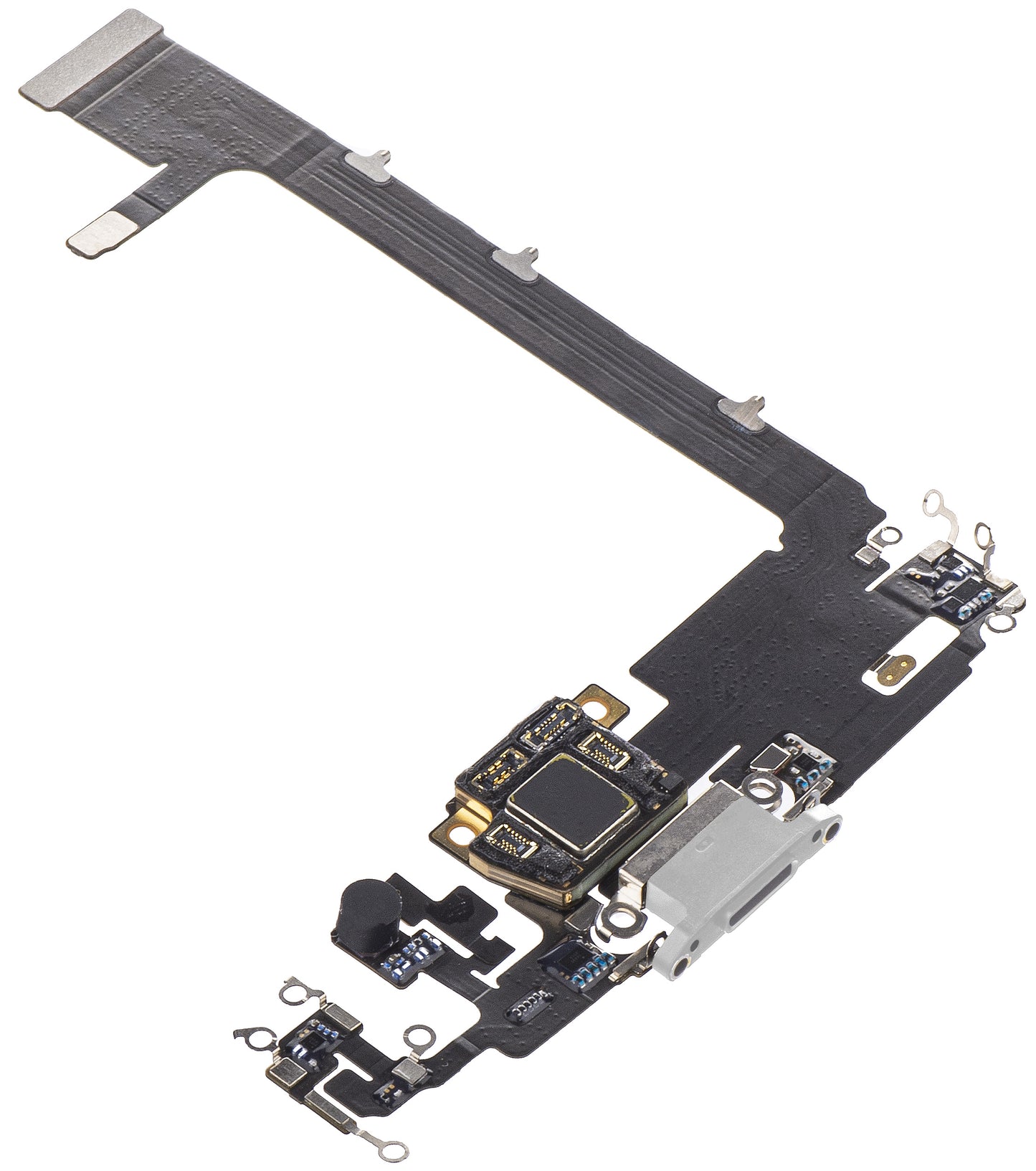 Traka s konektorom za punjenje / podatke - Mikrofon Apple iPhone 11 Pro Max, Srebrna