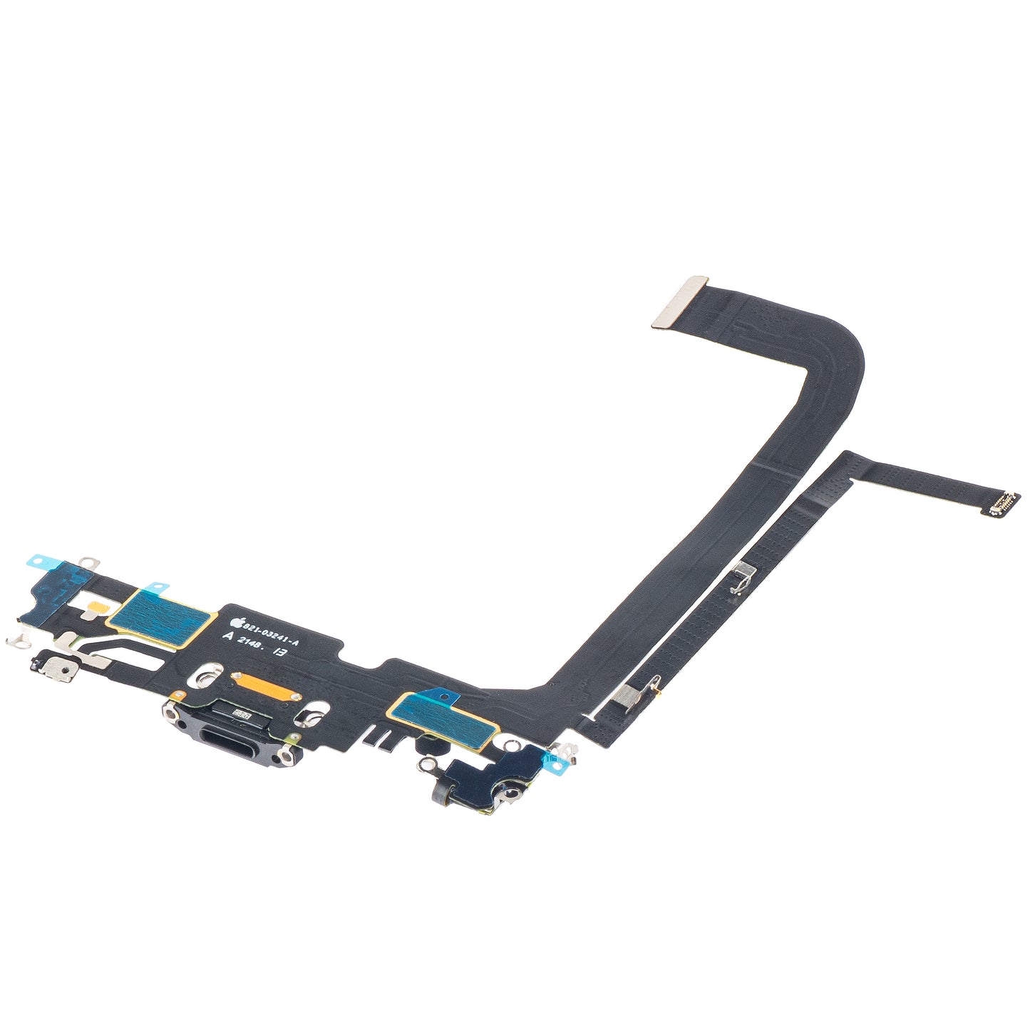 Traka s konektorom za punjenje - Mikrofon Apple iPhone 13 Pro Max, Crna