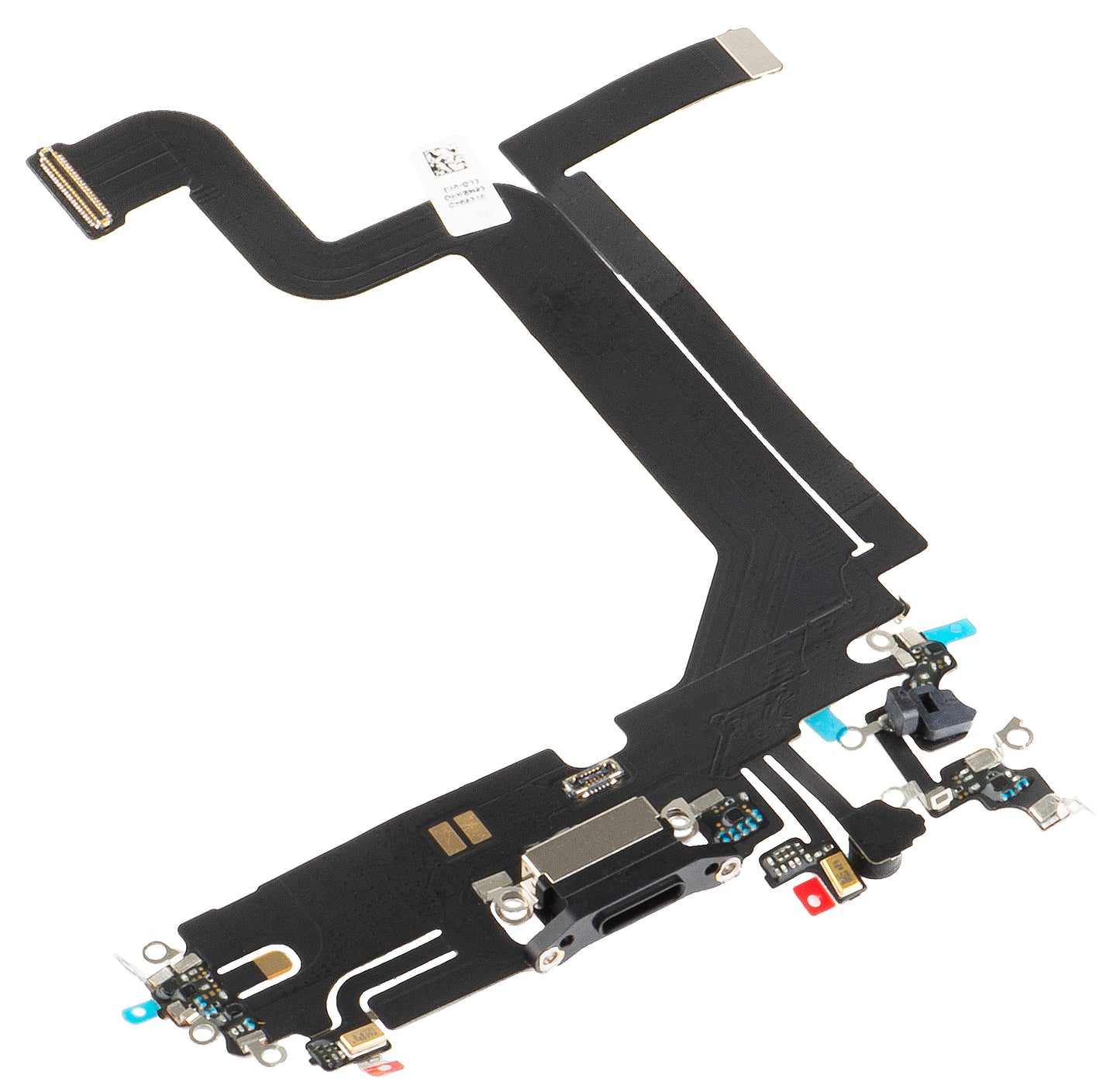 Traka s Konektorom za Punjenje - Mikrofon Apple iPhone 14 Pro Max, Crna