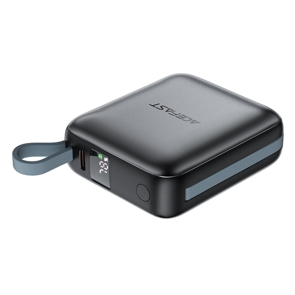 Vanjska baterija Acefast M23, 10000mAh, 22.5W, QC + PD, 1 x Lightning - 2 x USB-C, Siva