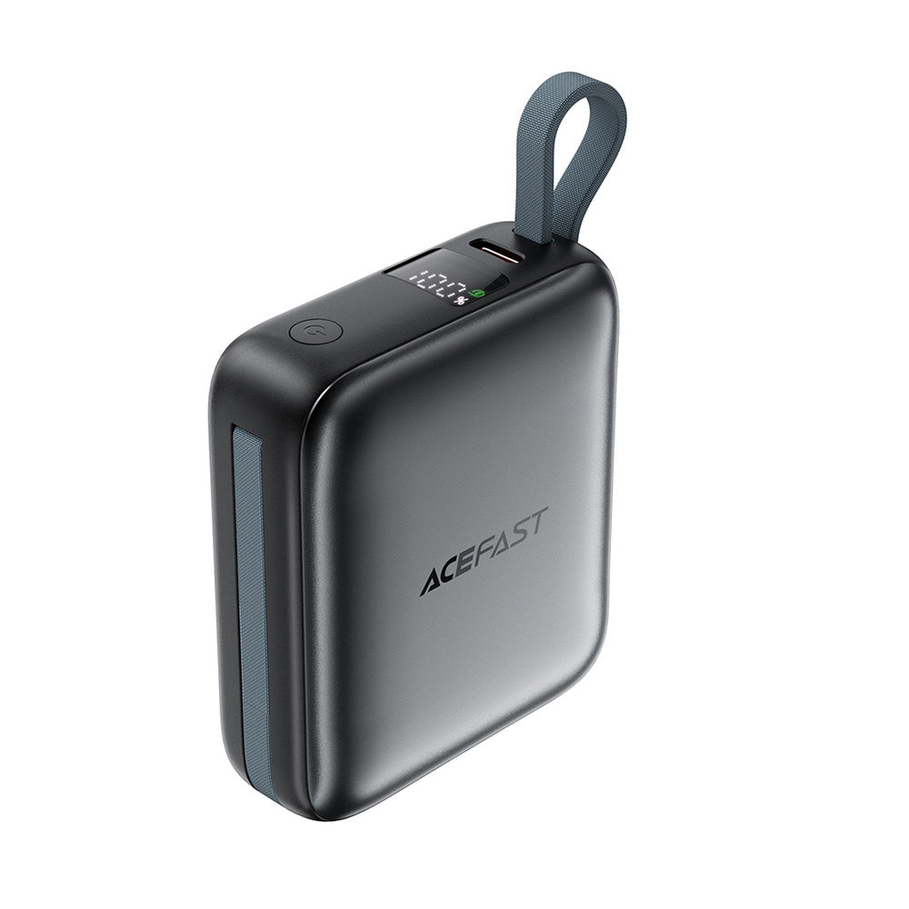 Vanjska baterija Acefast M23, 10000mAh, 22.5W, QC + PD, 1 x Lightning - 2 x USB-C, Siva
