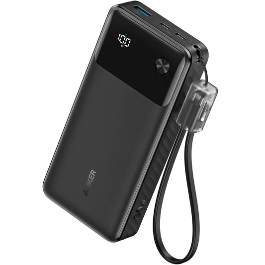 Vanjska baterija Anker, 20000mAh, 30W, QC + PD, 1 x USB-A - 2 x USB-C, Crna A1384G11