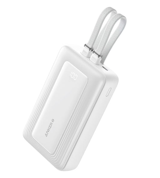 Vanjska baterija Anker PowerCore, 20000mAh, 30W, QC + PD, 1 x Lightning - 1 x USB-A - 2 x USB-C, Bijela A1681H21