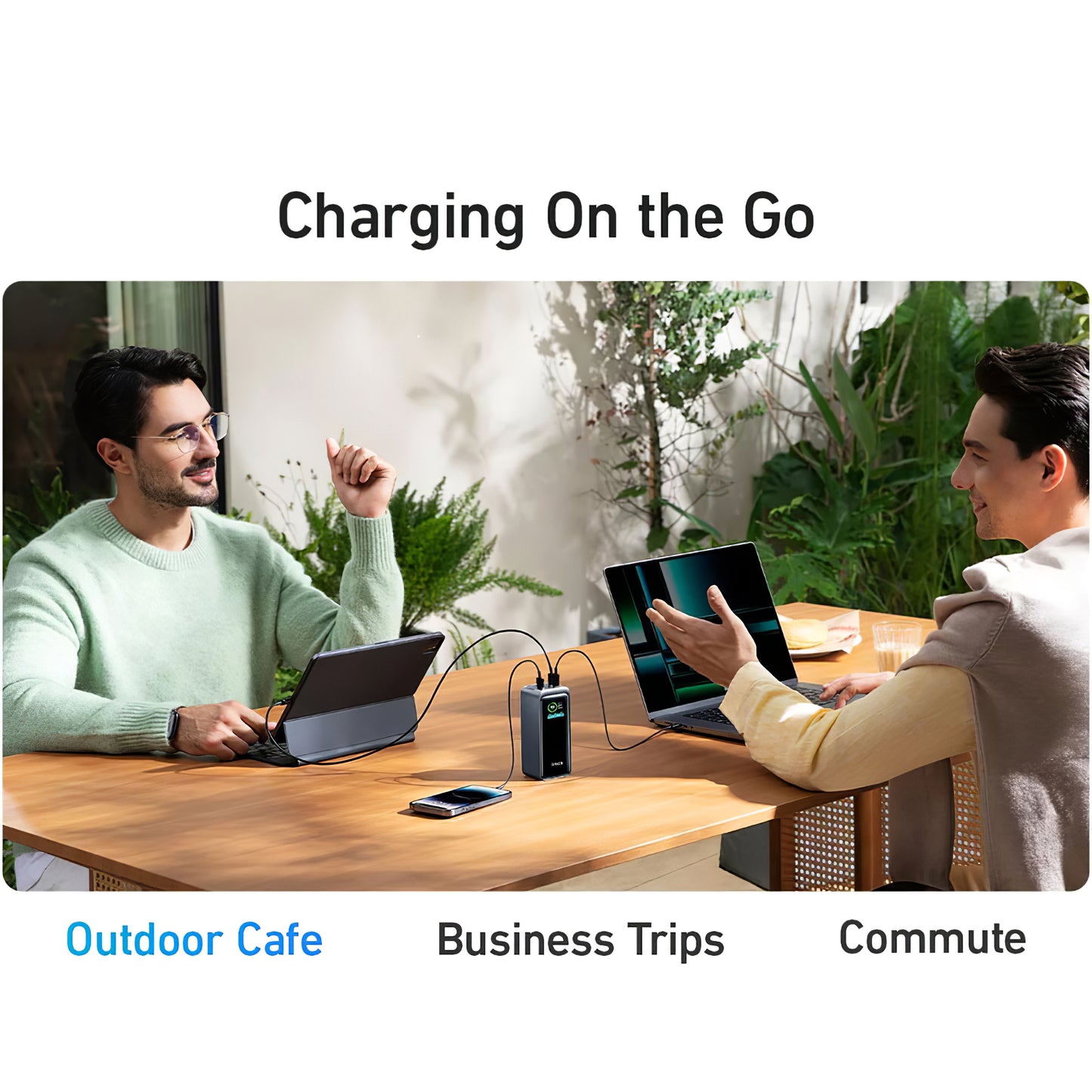 Vanjska baterija Anker Prime, 20000mAh, 200W, QC + PD, 1 x USB-A - 2 x USB-C, Crna A1336011