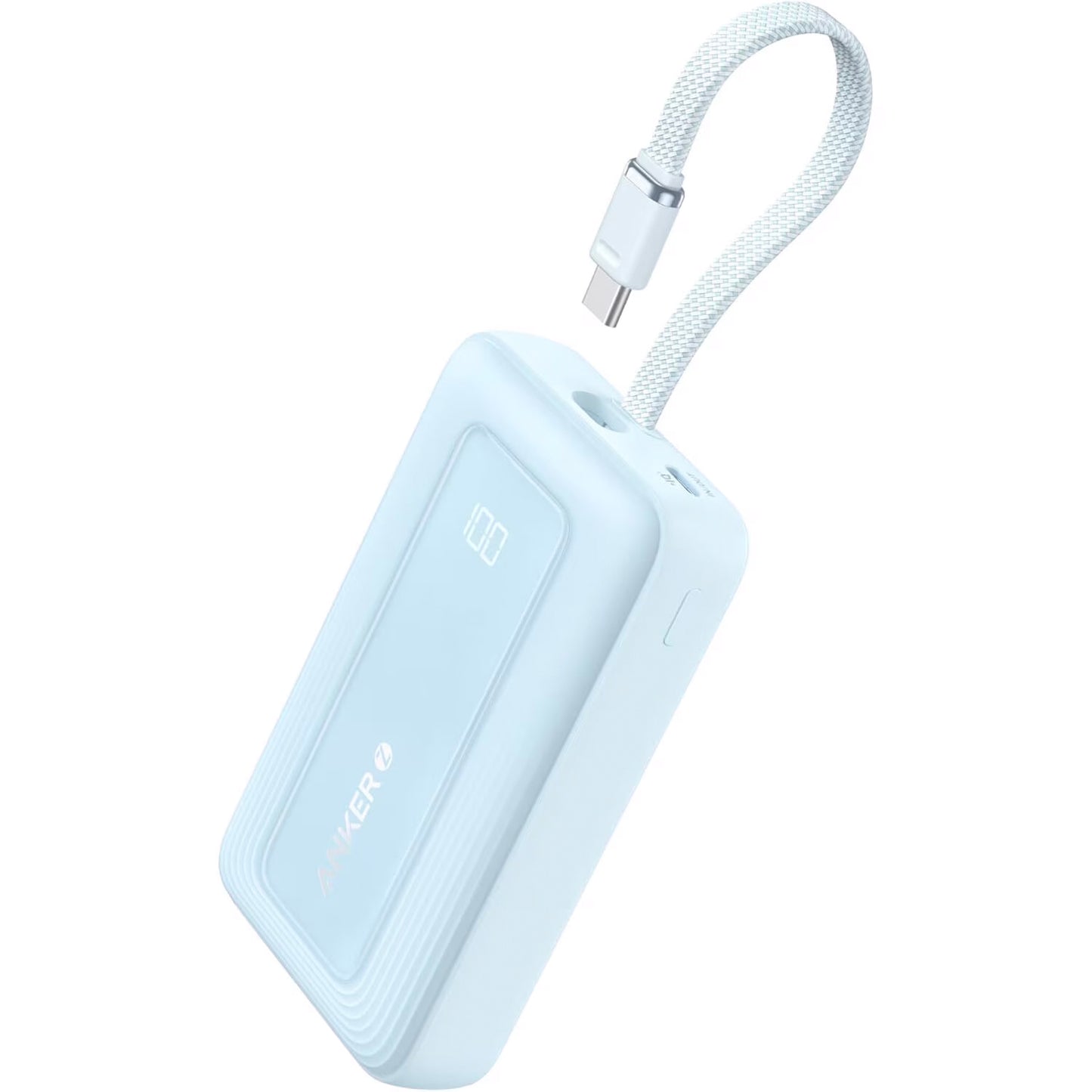 Vanjska baterija Anker Zolo, 10000mAh, 30W, QC + PD, 1 x USB-A - 2 x USB-C, Plava A1688031