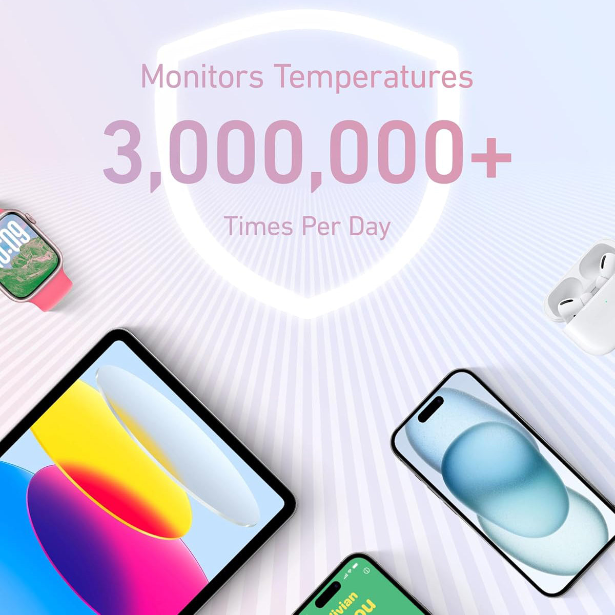 Vanjska baterija Anker Zolo, 20000mAh, 30W, QC + PD, 1 x USB-A - 2 x USB-C, Plava A1689031