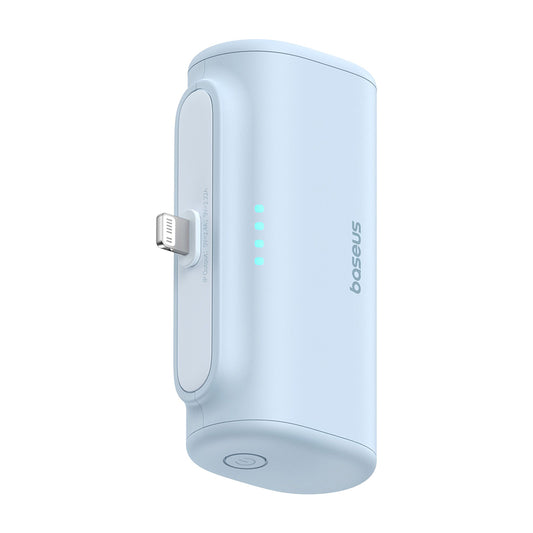 Vanjska baterija Baseus Compact, 5000mAh, 20W, PD, 1 x Lightning - 1 x USB-C, Plava P10068307313-00