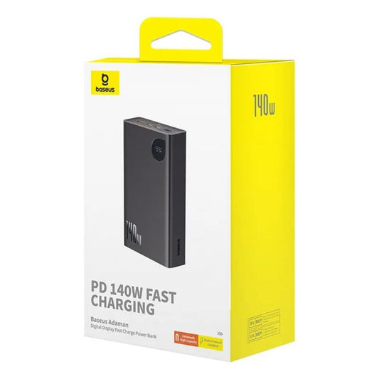 Vanjska baterija Baseus Adaman, 24000mAh, 140W, QC + PD, 1 x USB-C - 2 x USB-A, Crna P10021508113-00
