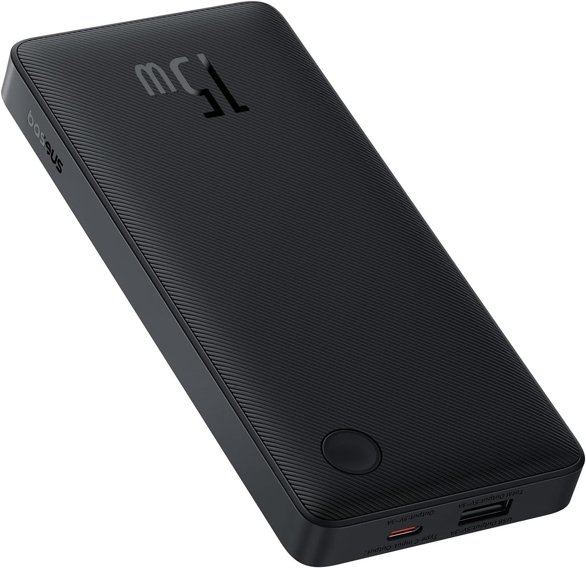Vanjska baterija Baseus Airpow Lite, 10000mAh, 15W, 1 x USB-A - 1 x USB-C, Crna P10067500123-00