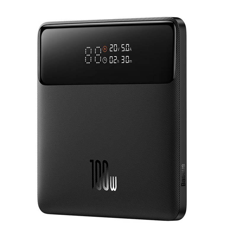 Vanjska baterija Baseus Blade HD, 20000mAh, 100W, QC + PD, 2 x USB-A - 2 x USB-C, Crna PPBL000301