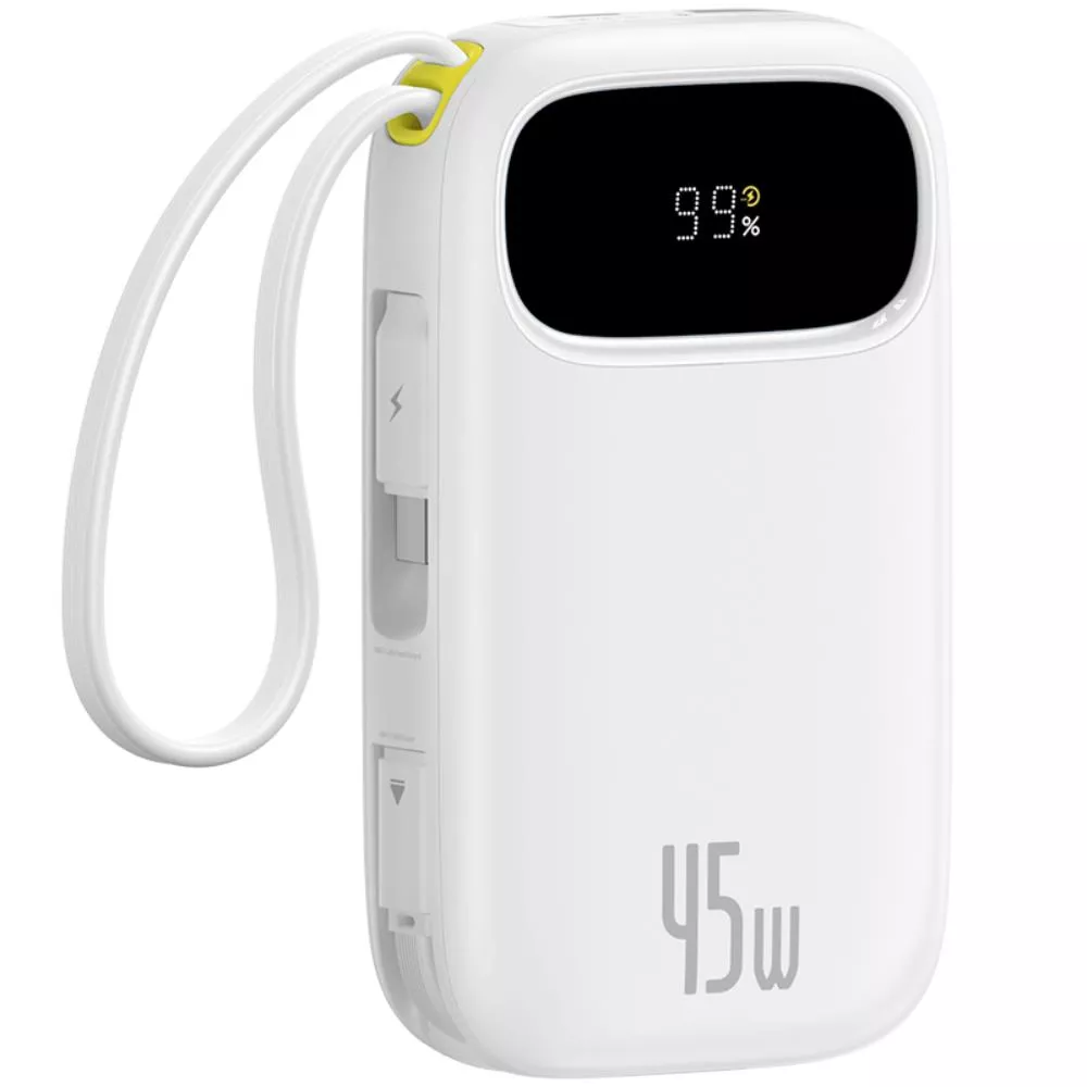 Vanjska baterija Baseus EnerFill FC31 Qpow 3, 20000mAh, 45W, QC + PD, 1 x USB-A - 3 x USB-C, Bijela P10082105213-00