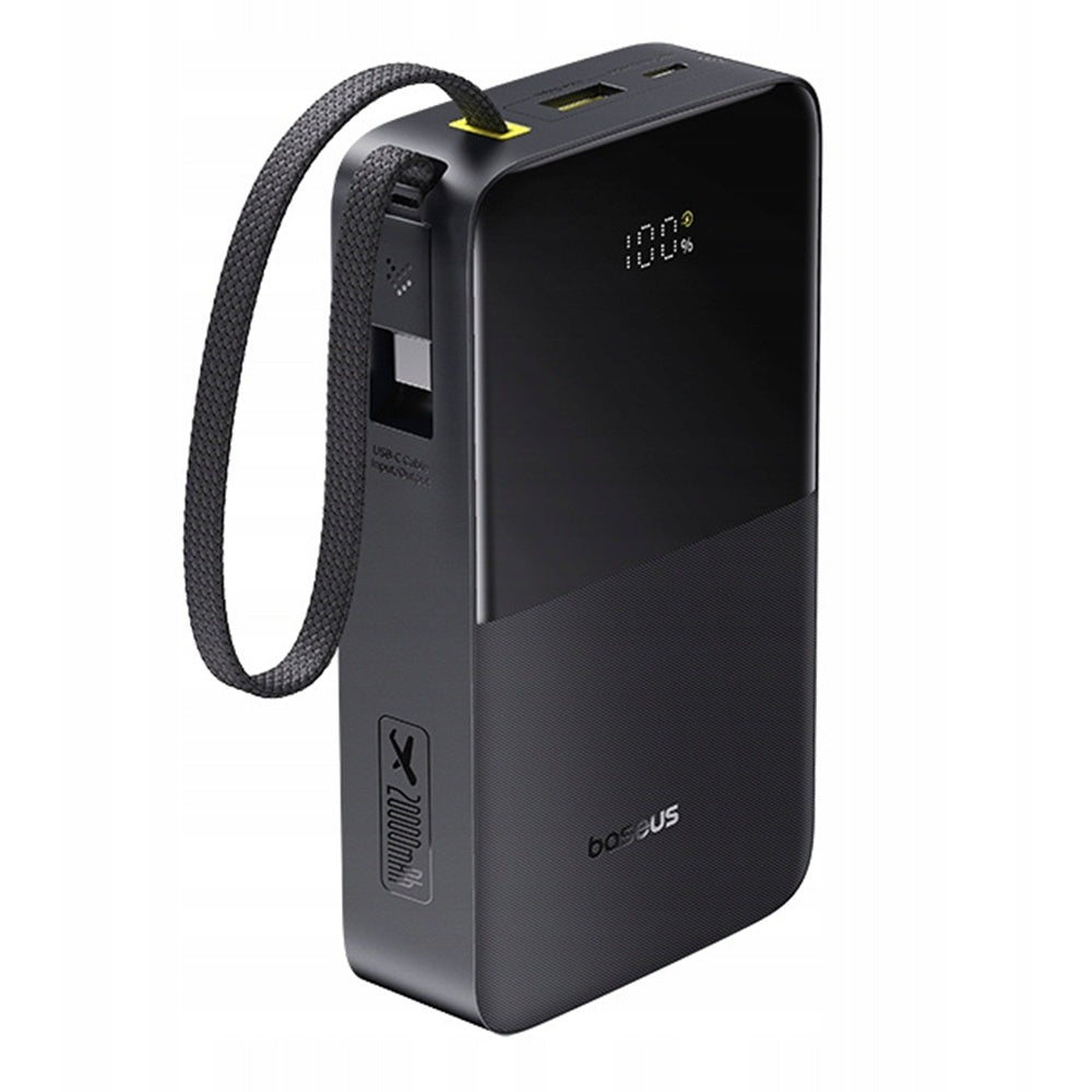 Vanjska baterija Baseus EnerFill Bipow2 Pro, 20000mAh, 22.5W, QC + PD, 1 x USB-A - 2 x USB-C, Crna E0027701