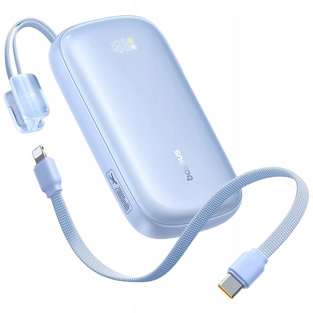 Vanjska baterija Baseus EnerFill FC21 Qpow 3 Ultra, 10000mAh, 22.5W, QC + PD, 1 x USB-A - 1 x USB-C, Plava E0027L03