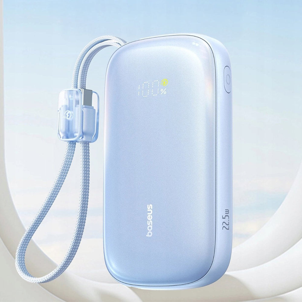 Vanjska baterija Baseus EnerFill FC21 Qpow 3 Ultra, 10000mAh, 22.5W, QC + PD, 1 x USB-A - 1 x USB-C, Plava E0027L03