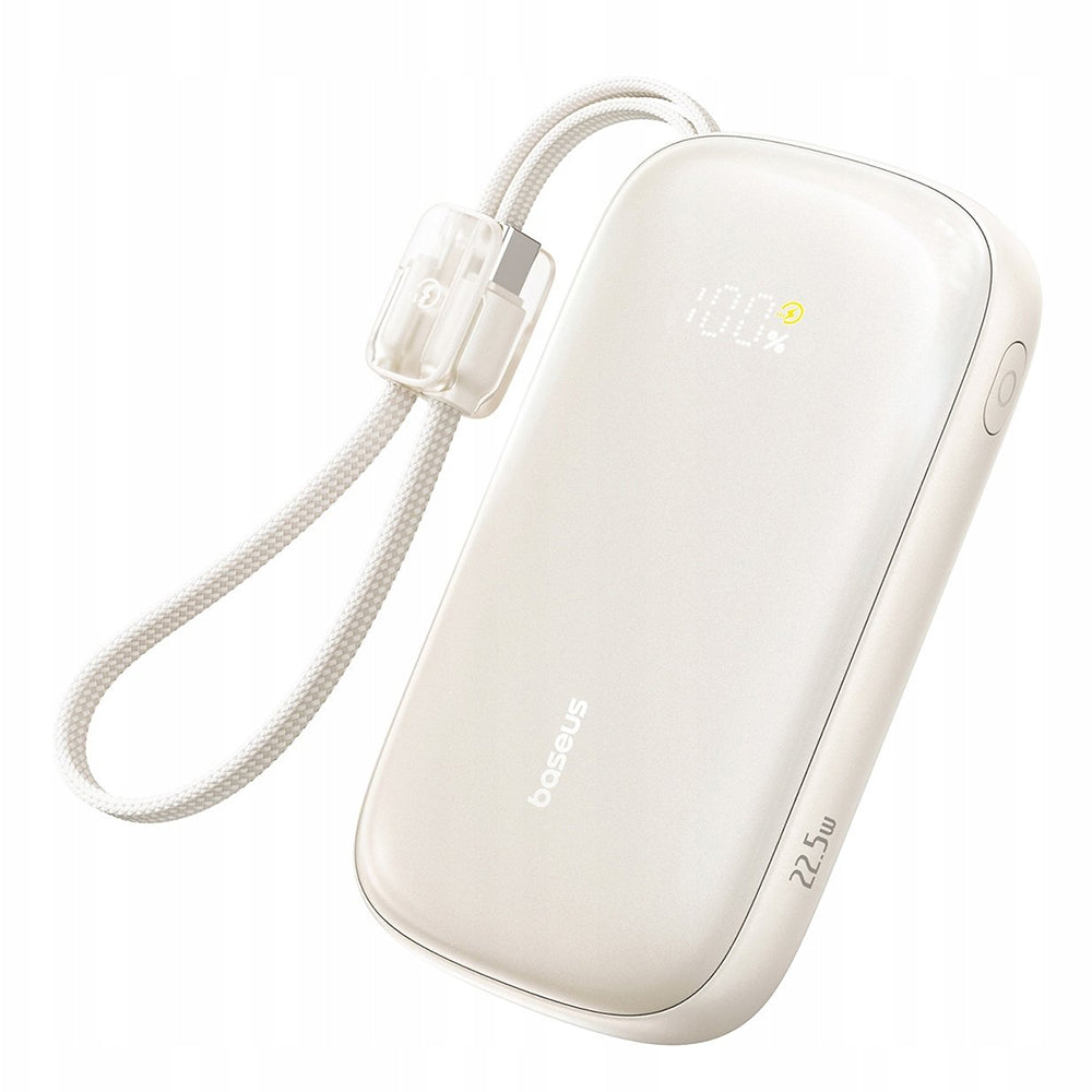 Vanjska baterija Baseus EnerFill FC21 Qpow 3 Ultra, 10000mAh, 22.5W, QC + PD, 1 x USB-A - 1 x USB-C, Bež E0027L01