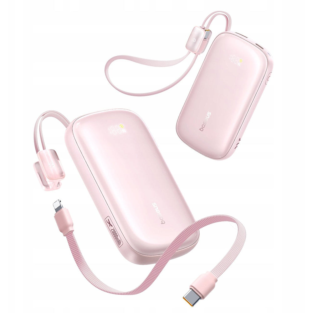 Vanjska baterija Baseus EnerFill FC21 Qpow 3 Ultra, 10000mAh, 22.5W, QC + PD, 1 x USB-A - 1 x USB-C, Roza E0027L02