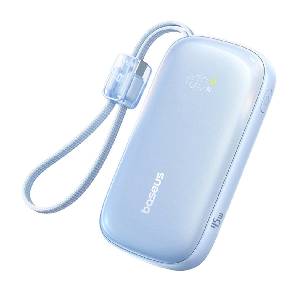 Vanjska baterija Baseus EnerFill FC21 Qpow 3 Ultra, 10000mAh, 45W, QC + PD, 1 x USB-A - 1 x USB-C, Plava E0027Q03