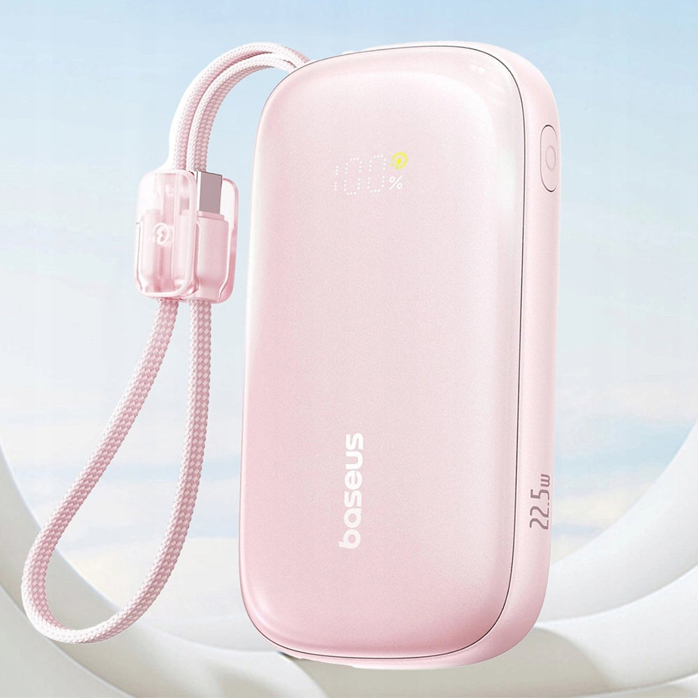 Vanjska baterija Baseus EnerFill FC21 Qpow 3 Ultra, 10000mAh, 45W, QC + PD, 1 x USB-A - 1 x USB-C, Roza E0027Q02
