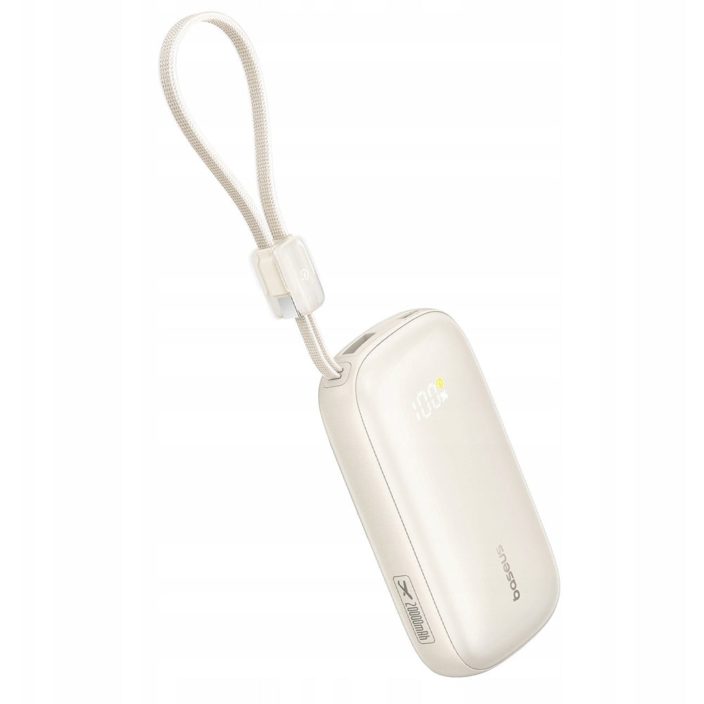 Vanjska baterija Baseus EnerFill FC21 Qpow 3 Ultra, 20000mAh, 22.5W, QC + PD, 1 x USB-A - 1 x USB-C, Bež E0027M01