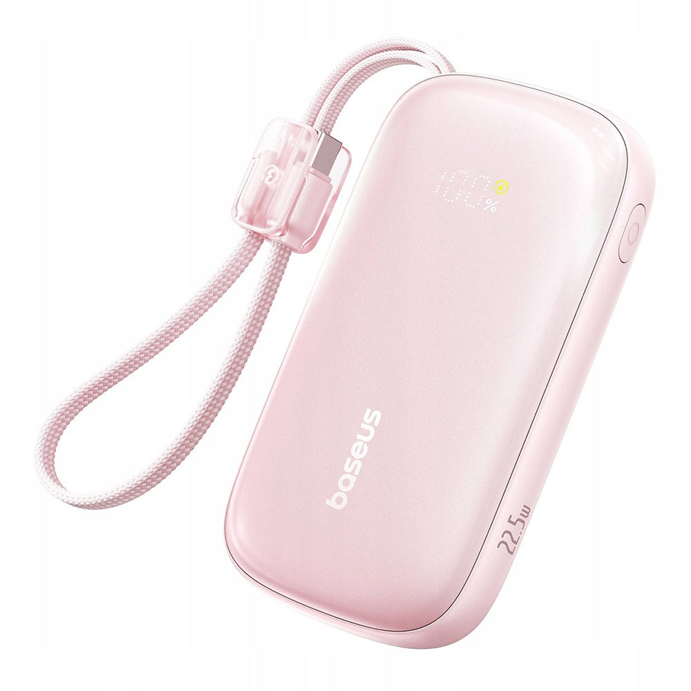 Vanjska baterija Baseus EnerFill FC21 Qpow 3 Ultra, 20000mAh, 22.5W, QC + PD, 1 x USB-A - 1 x USB-C, Roza E0027M02