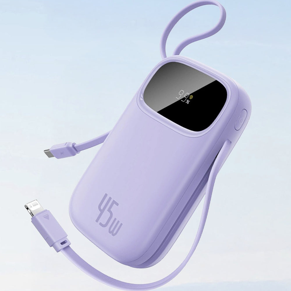 Vanjska baterija Baseus EnerFill FC31 Qpow 3, 10000mAh, 45W, QC + PD, 1 x Lightning - 1 x USB-A - 2 x USB-C, Plava E0028C03
