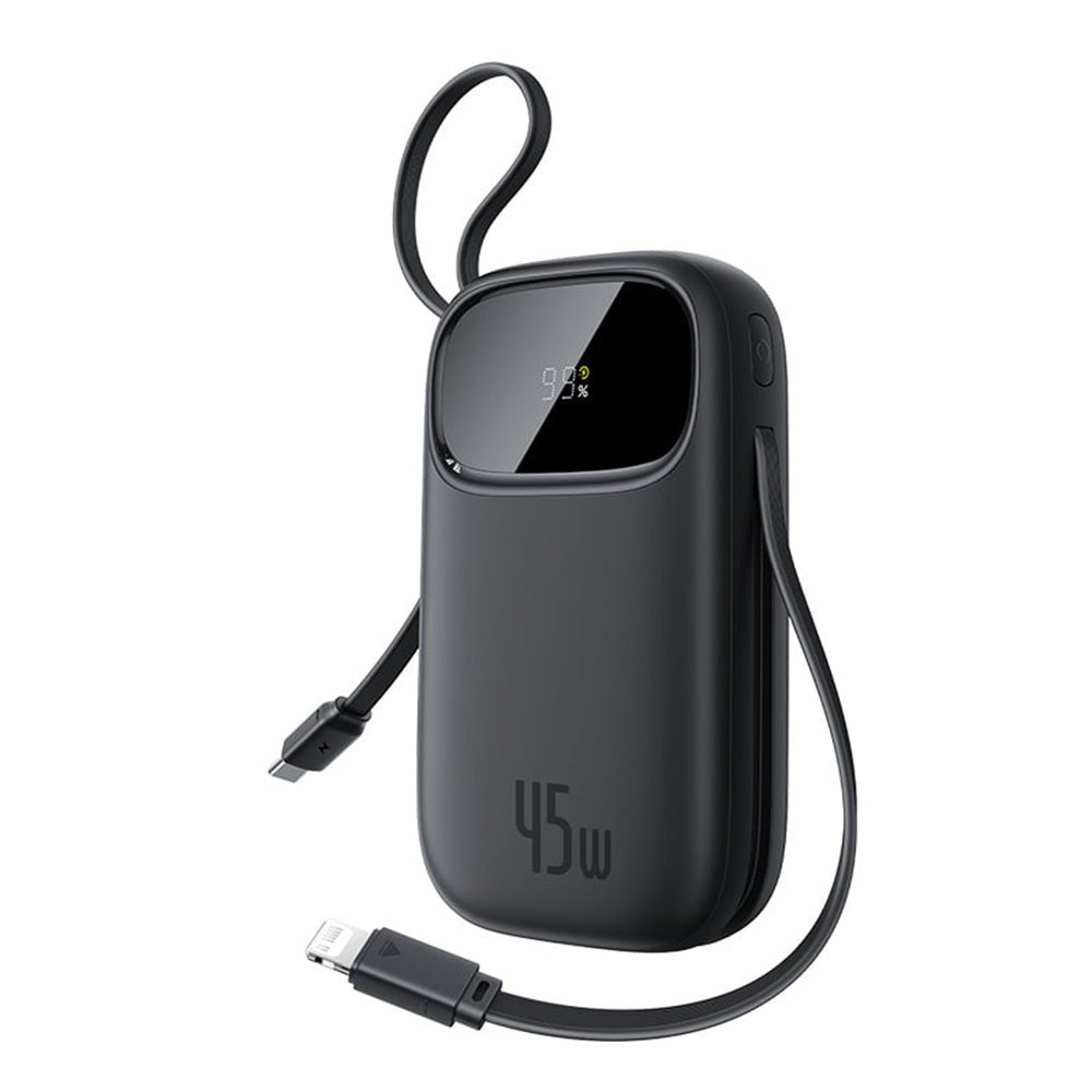 Vanjska baterija Baseus EnerFill FC31 Qpow 3, 10000mAh, 45W, QC + PD, 1 x Lightning - 1 x USB-A - 2 x USB-C, Crna E0028C00