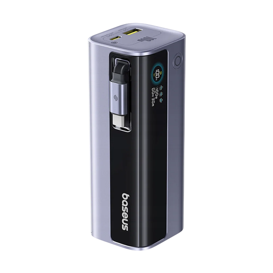 Vanjska baterija Baseus EnerGeek GR11, 10000mAh, 100W, QC + PD, 1 x USB-A - 2 x USB-C, Siva E0027A01