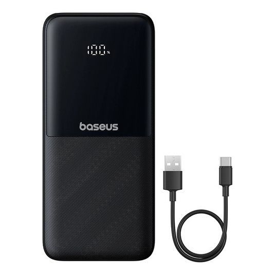 Vanjska baterija Baseus Lipow, 10000mAh, 22.5W, QC + PD, 1 x Lightning - 1 x USB-A - 2 x USB-C, Crna P10079101123-00
