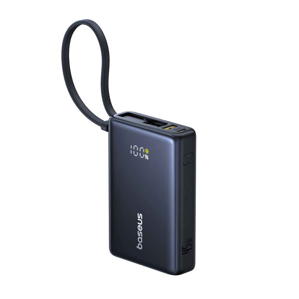 Vanjska baterija Baseus PicoGo, 10000mAh, 45W, QC + PD, 1 x USB-A - 2 x USB-C, Crna P10076803123-00
