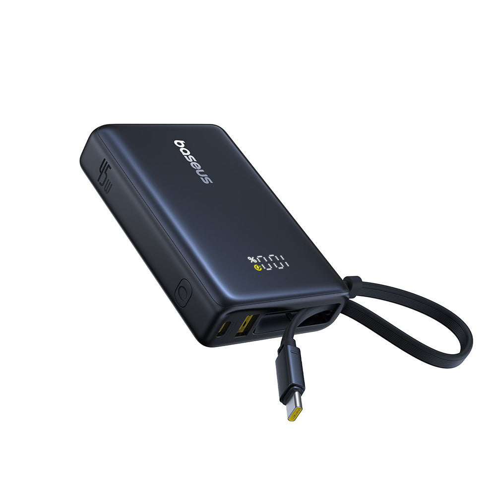 Vanjska baterija Baseus PicoGo, 10000mAh, 45W, QC + PD, 1 x USB-A - 2 x USB-C, Crna P10076803123-00