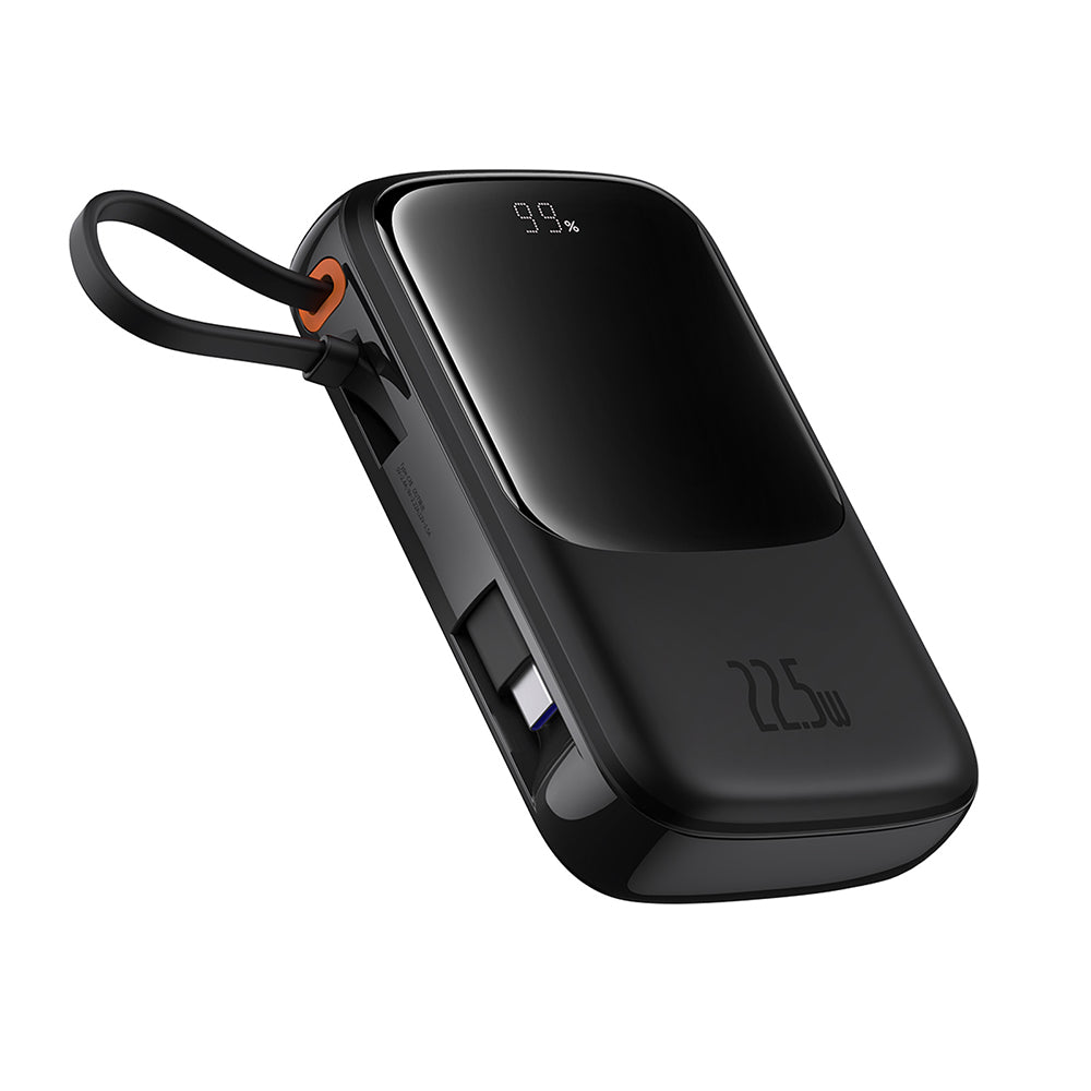 Vanjska baterija Baseus Qpow Pro+, 10000mAh, 22.5W, QC + PD, 1 x USB-A - 2 x USB-C, Crna P10067101113-00