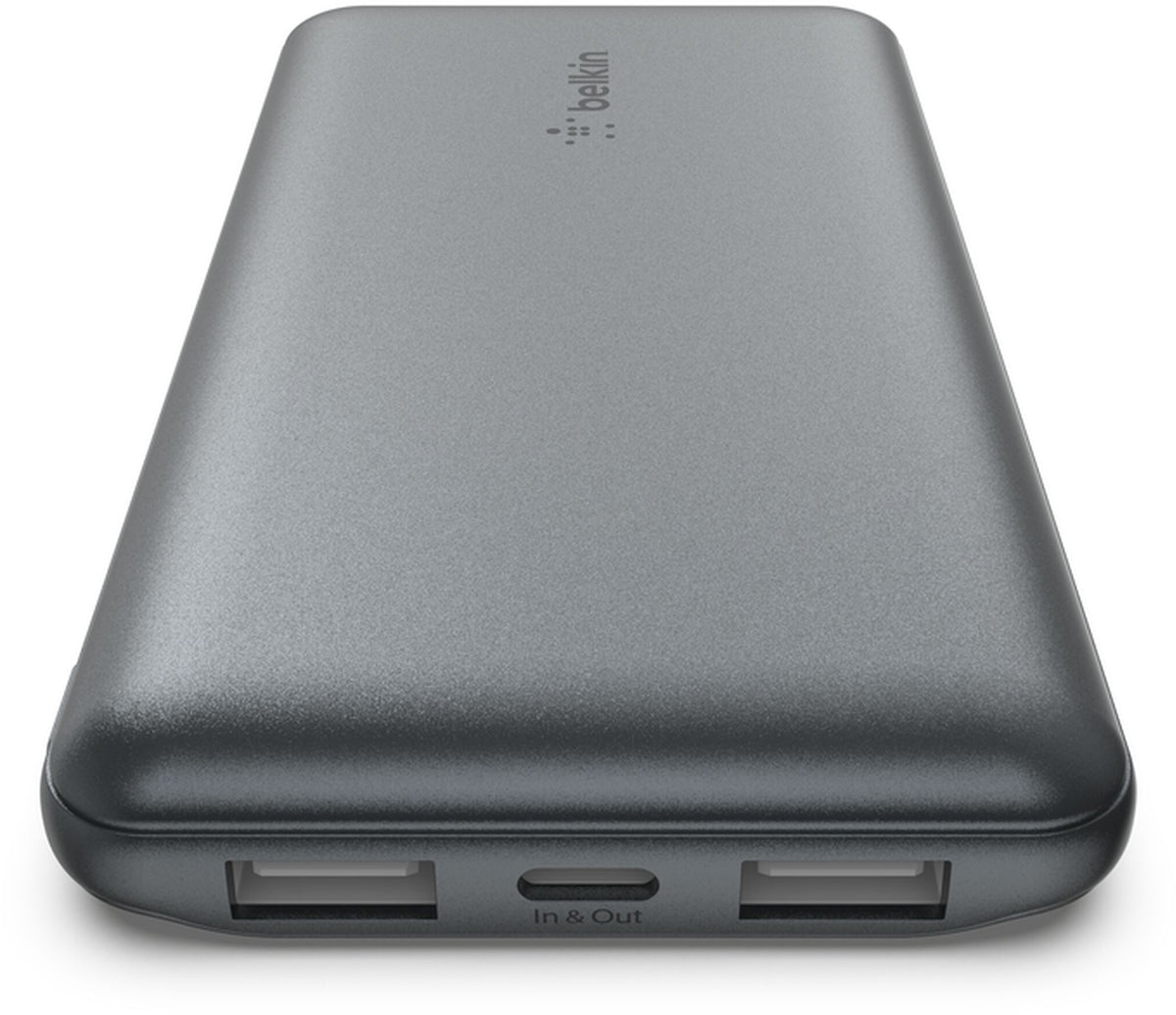 Vanjska baterija Belkin BoostCharge, 10000mAh, 15W, 1 x USB-C - 2 x USB-A, Siva BPB011btGY