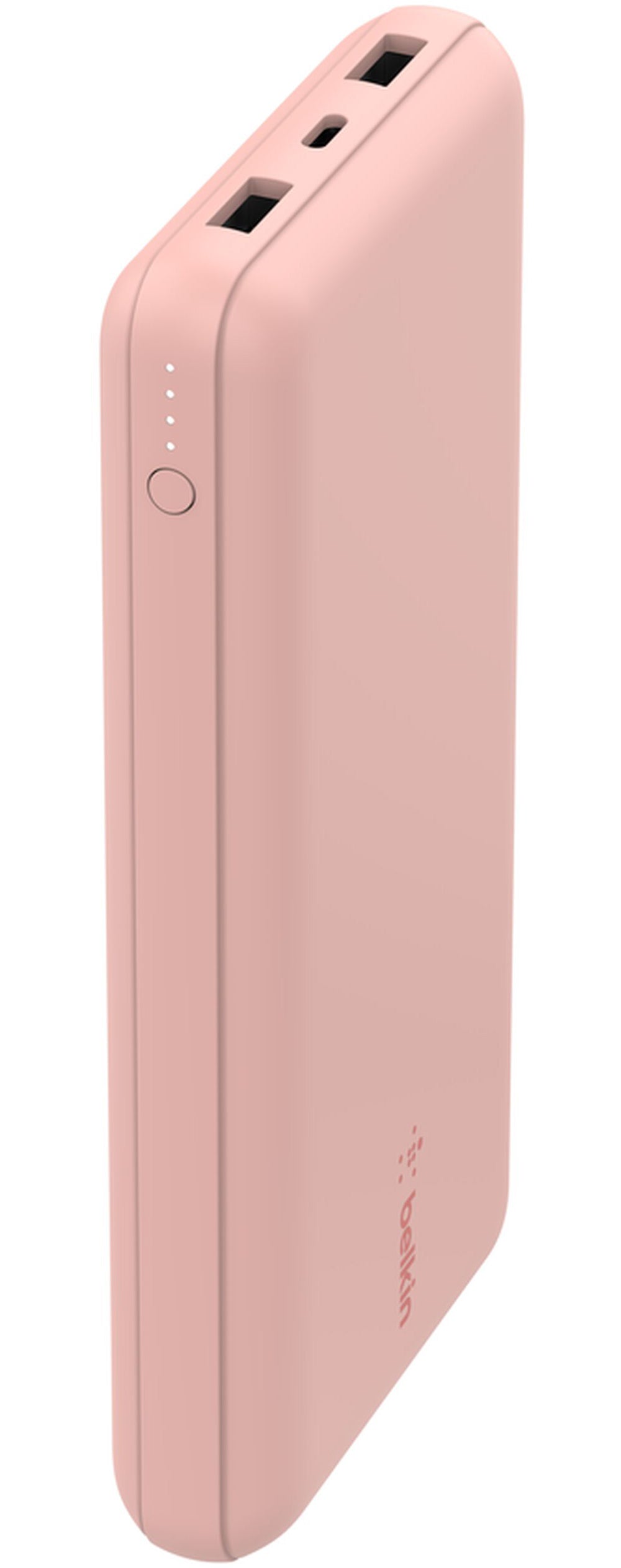 Vanjska baterija Belkin BoostCharge, 20000mAh, 15W, 1 x USB-C - 2 x USB-A, Ružičasto zlatna BPB012btRG