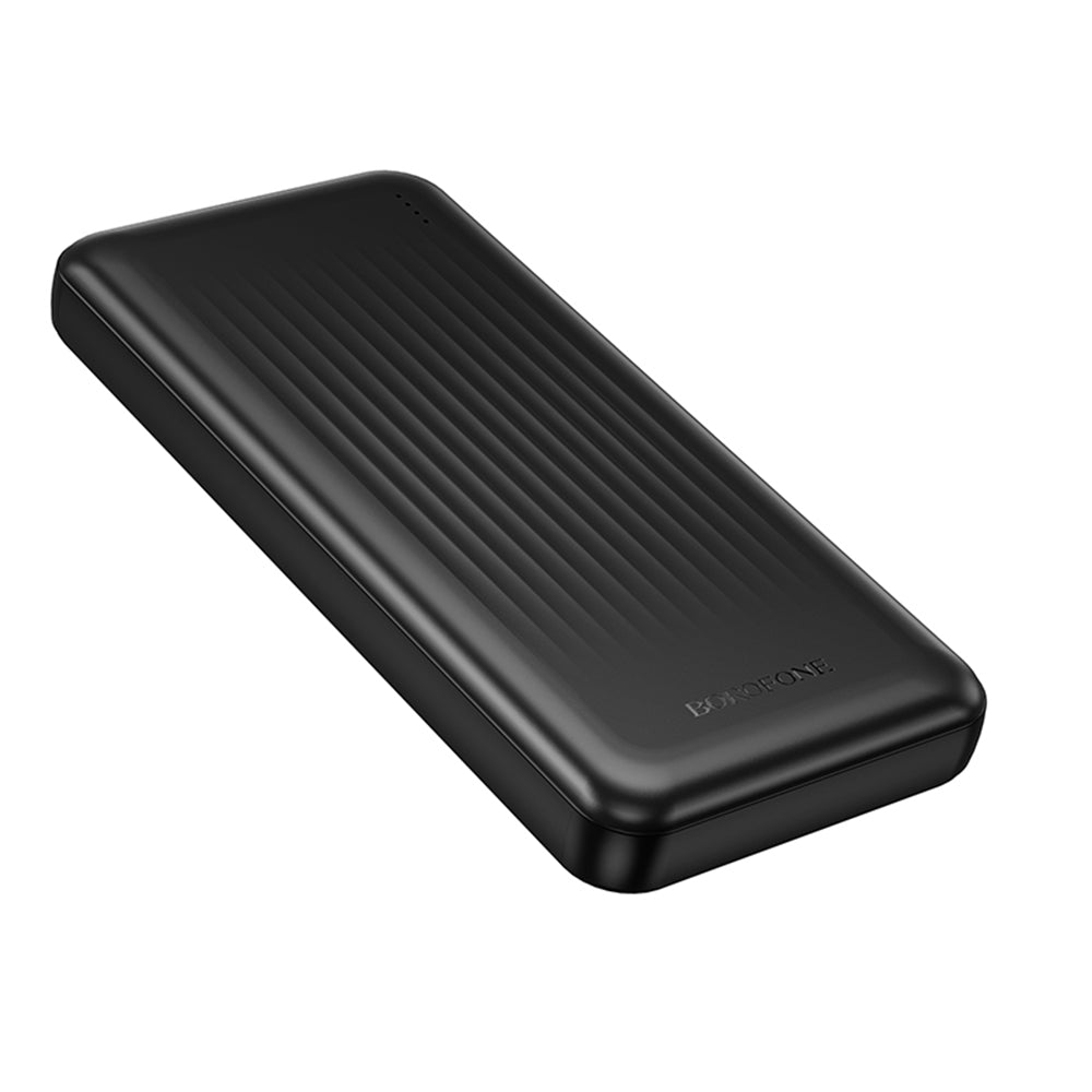 Vanjska baterija Borofone BJ80A Clever, 10000mAh, 22.5W, QC + PD, 1 x USB-C - 2 x USB-A, Crna