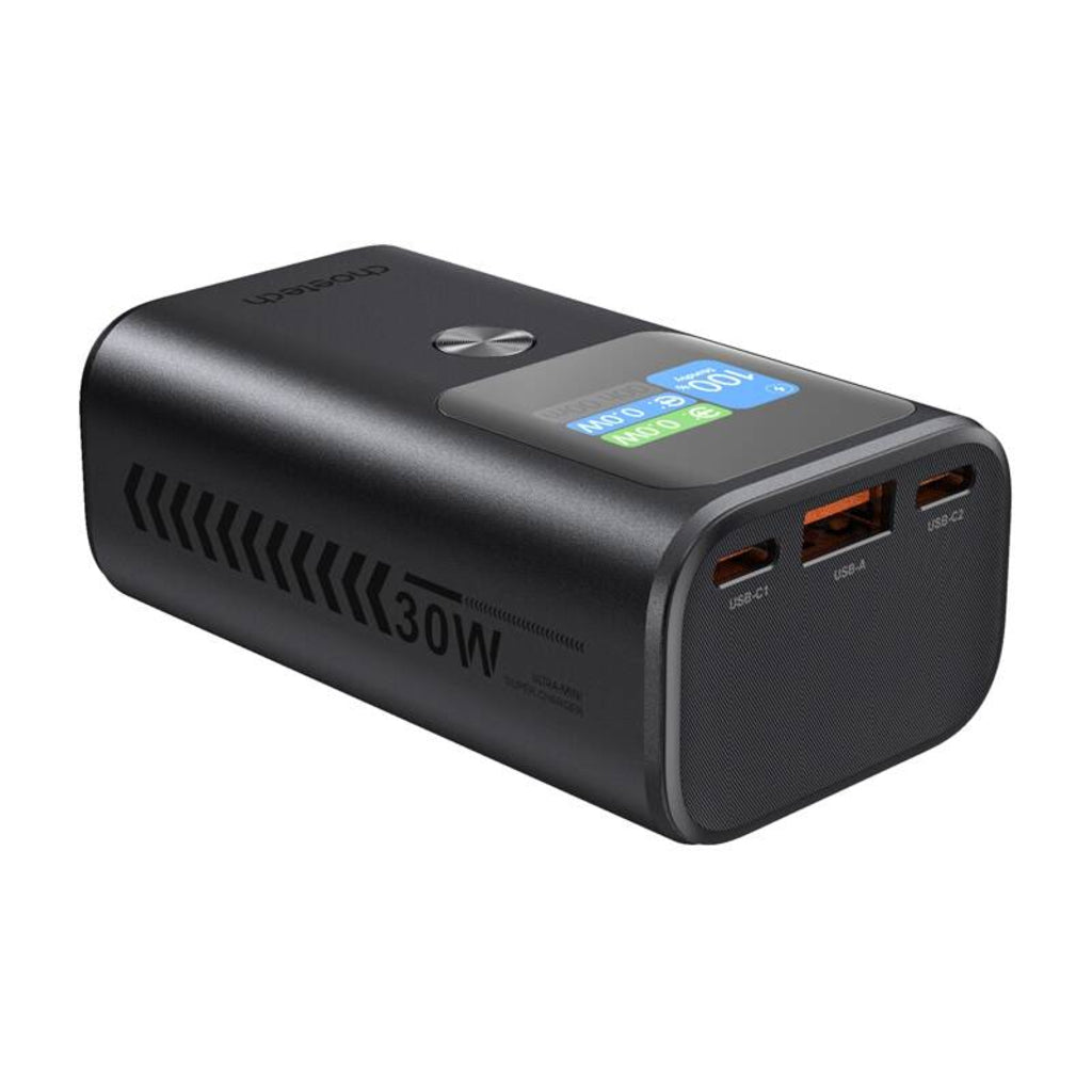 Vanjska baterija Choetech B701, 10000mAh, 30W, QC + PD, 1 x USB-A - 2 x USB-C, Crna