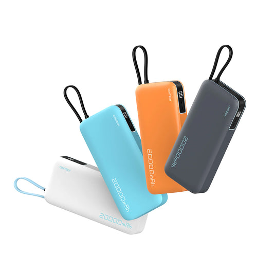 Vanjska baterija Cuktech LPB200N, 20000mAh, 45W, QC + PD, 1 x USB-A - 2 x USB-C, Bijela CUKP200NGLLG