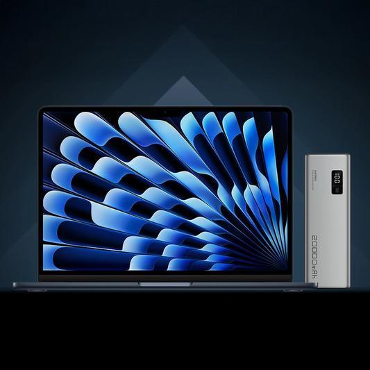 Vanjska baterija Cuktech P+ No.15, 20000mAh, 150W, QC + PD, 1 x USB-A - 2 x USB-C, Siva CUKPB200GLBK