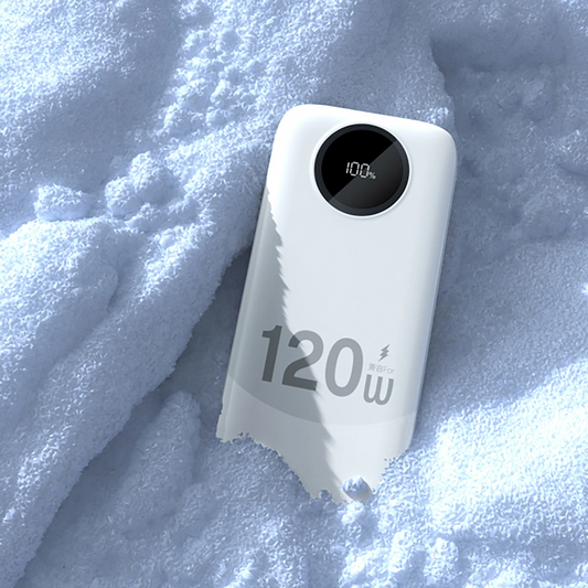 Vanjska baterija Dudao K13, 10000mAh, 120W, QC + PD, 1 x Lightning - 1 x USB-A - 2 x USB-C, Bijela