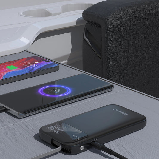 Vanjska baterija Dudao K31, 10000mAh, 22.5W, PD, 2 x USB-C, Crna