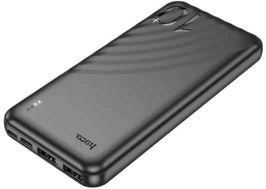 Vanjska baterija HOCO J123, 10000mAh, 10W, 2 x USB-A, Crna
