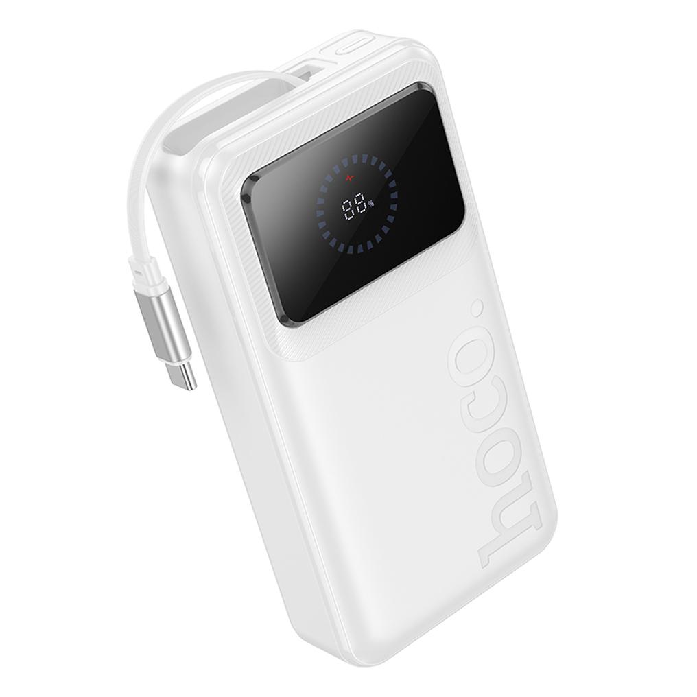 Vanjska baterija HOCO Q41, 20000 mAh, 22,5 W, QC + PD, 1 x USB-A - 2 x USB-C, bijela