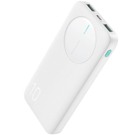 Vanjska baterija Joyroom JR-PBF12, 10000mAh, 12W, 1 x USB-C - 2 x USB-A, Bijela