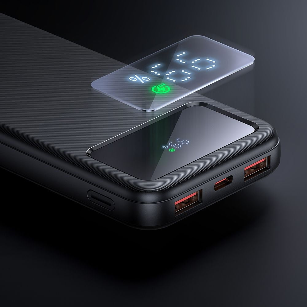 Vanjska baterija McDodo MC-4220, 10000mAh, 22.5W, QC + PD, 2 x USB-A - 1 x USB-C, Crna
